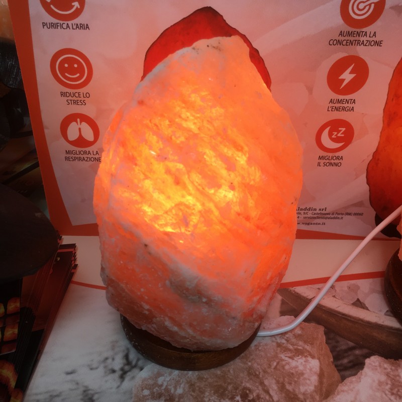 Lampada di sale rosa dell'Himalaya 1-2 kg