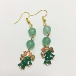 Orecchini avventurina charm...