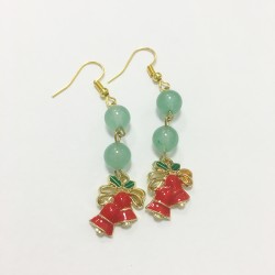 Orecchini avventurina charm...