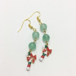 Orecchini avventurina charm...