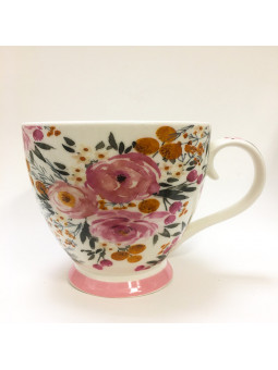 Tazza grande fiorita