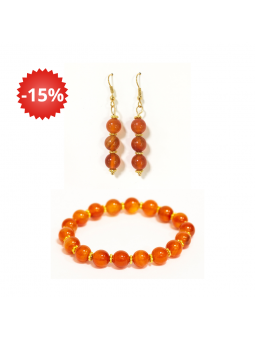 Orecchini e bracciale in...