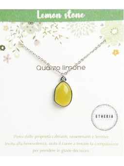 Collana Quarzo limone