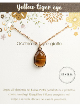 Collana Occhio di tigre giallo