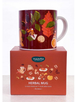 Herbal mug bordeaux