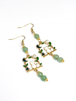 Orecchini Avventurina Verde...