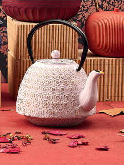 Teiera in ghisa Sakura rosa...