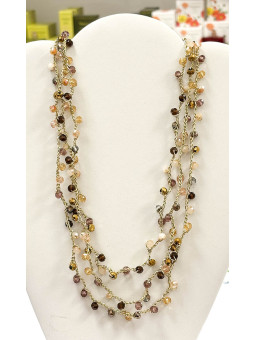 Collana triplo filo con...