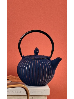 Teiera in ghisa Nago blu