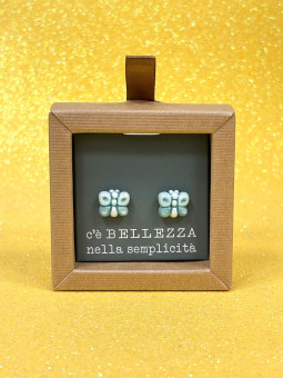 Orecchini pin farfalla