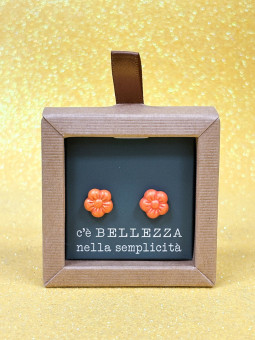 Orecchini pin fiori di pesco